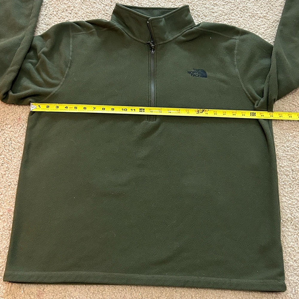 The North Face 1/4 Zip Jacket Mens XXL Textured Cap Rock Green Gorpcore Hiking - Picture 7 of 9